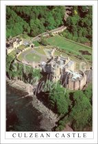 Culzean Castle, Aerial view Postcard (V SG)