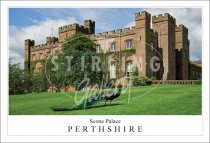 Scone Palace - Perthshire, Peacock Postcard (H SG)