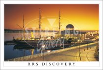 RRS Discovery, Sunset Postcard (H SG)