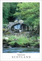 Glen Lyon - Scotland, Rush Hour Sheep on Bridge Postcard (V SG)