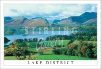 Across Derwentwater to Cat Bells, Lake District Postcard (H SG)