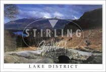 Towards Keswick from Ashness Bridge, Lake District Postcard (H SG)