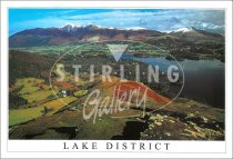 Keswick from Catbells - Lake District Postcard (H SG)