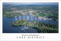 Bowness on Windermere - Lake District, from Air Postcard (H SG)