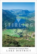 Buttermere & Crummock Water - Lake District Postcard (V SG)