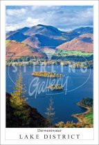 Derwentwater - Lake District, from Walla Crag Postcard (V SG)