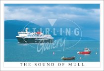 The Sound of Mull, Ferry approach Craignure Postcard (H SG)