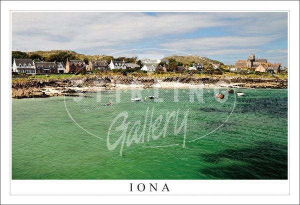 Iona, Baile Mor and Abbey Postcard (H SG)