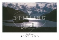 Glenfinnan - Scotland, Silhouette, Evening Storm Postcard (H SG)