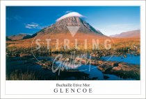 Buachaille Etive Mor - Glencoe, Stob Dearg, cloud tip Postcard (H SG)