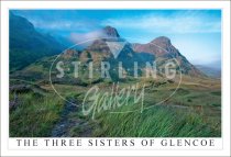 The Three Sisters of Glencoe, Eary Morning Mist Postcard (H SG)