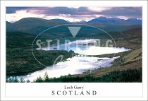 Loch Garry - Scotland, Evening Light Postcard (H SG)