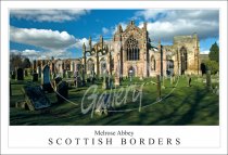 Melrose Abbey - Scottish Borders Postcard (H SG)