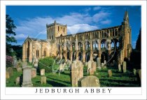 Jedburgh Abbey, Nave from West Postcard (H SG)