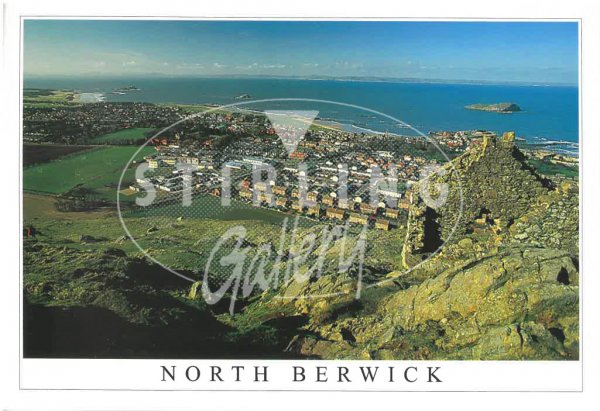 North Berwick from Berwick Law Postcard (H SG)