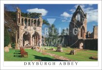 Dryburgh Abbey Postcard (H SG)