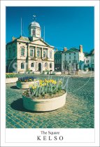 The Square - Kelso, and Town house Postcard (V SG)