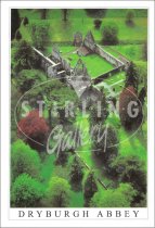 Dryburgh Abbey Aerial View Postcard (V SG)