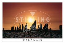 Calanais Sunset, Isle of Lewis Postcard (H SG)