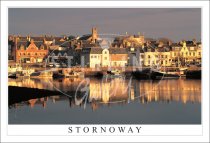 Sun Striking Stornoway, Isle of Lewis Postcard (H SG)