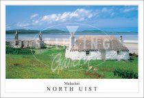 Malacleit, North Uist, Croft House Postcard (H SG)