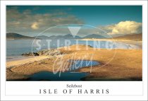 From Seilebost over Sound of Taransay - Isle of Harris Postcard (H SG)