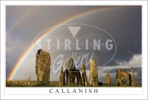 Callanish, Double Rainbow, Isle of Lewis Postcard (H SG)