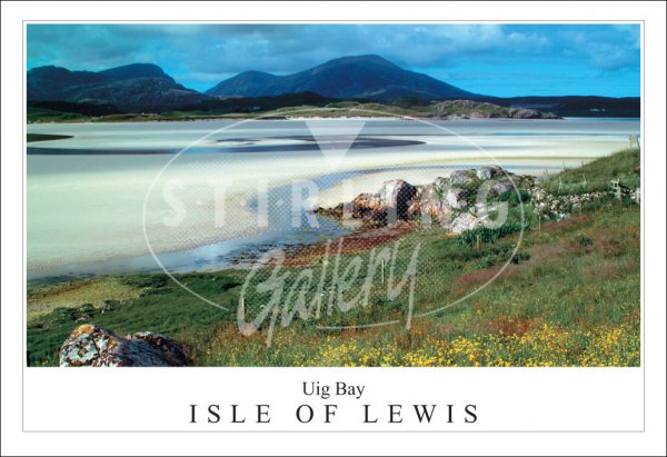 Uig Bay - Isle of Lewis Postcard (H SG)