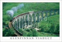 Glenfinnan Viaduct, spring green Postcard (H SG)