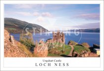 Urquhart Castle - Loch Ness, Morning Light Postcard (H SG)