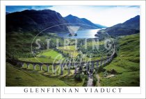 Glenfinnan Viaduct, over to Loch Shiel Postcard (H SG)