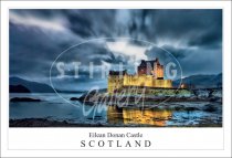 Eilean Donan Castle - Scotland, Storm Clouds Postcard (H SG)