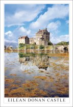 Eilean Donan Castle, Seaweed reflections Postcard (V SG)