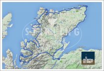 NC500 Official route map Postcard (H SG)