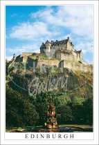 Edinburgh Castle over Ross Fountain, Edinburgh Postcard (V SG)