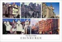 Royal Mile - Edinburgh, Composite Postcard (H SG)