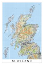 Scotland Map Postcard (V SG)