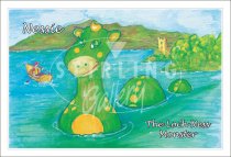 Nessie, Loch Ness Monster, Cartoon Postcard (H SG)