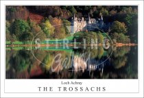 Loch Achray - The Trossachs, Autumn Reflections Postcard (H SG)