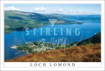 Inverbeg to Rowardennan, Loch Lomond Postcard (H SG)