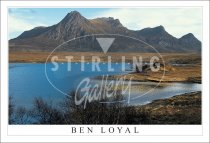 Ben Loyal from Lochan, near Tongue, Sutherland Postcard (H SG)