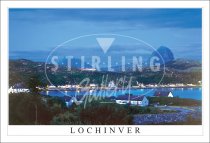 Lochinver, Dusky Evening Light, Canisp & Suilven Postcard (H SG)