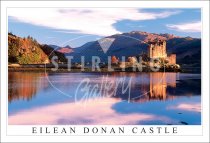 Eilean Donan Castle, Autumn reflection Postcard (H SG)