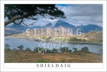 Shieldaig, over Upper Loch Torridon Postcard (H SG)