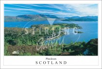 Plockton - Scotland, Panorama from Above Postcard (H SG)