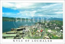 Kyle of Lochalsh, Skye and Bridge in Distance Postcard (H SG)