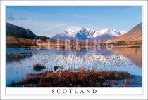 Loch Droma to An Teallach, Snow, Scotland Postcard (H SG)