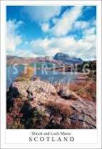 Slioch and Loch Maree - Scotland Postcard (V SG)