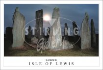 Moon over Callanish - Isle of Lewis Postcard (H SG)