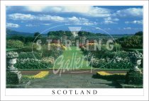 Kinross House Garden to Loch Leven Postcard (H SG)